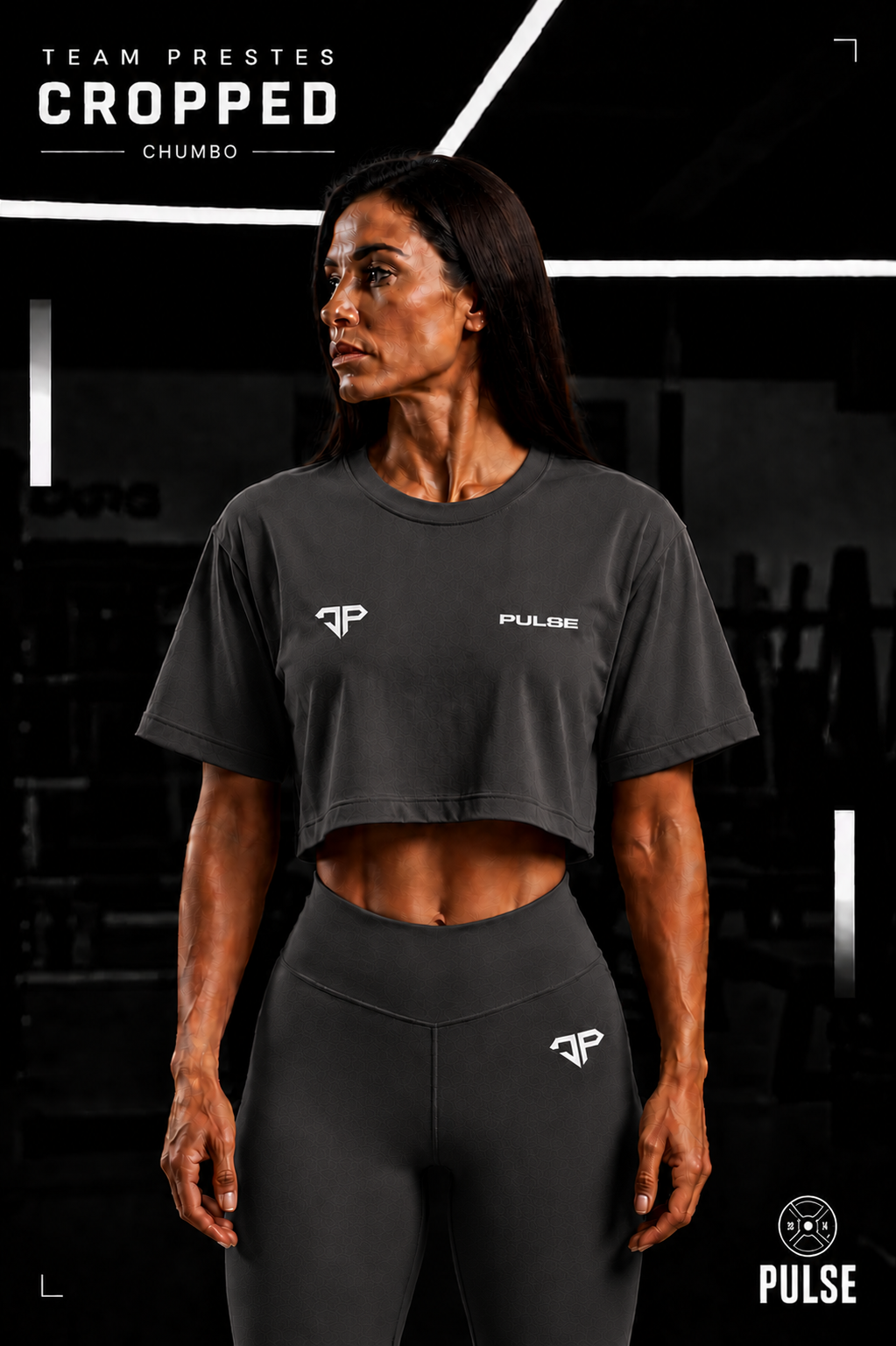 TEAM PRESTES CROPPED CINZA CHUMBO