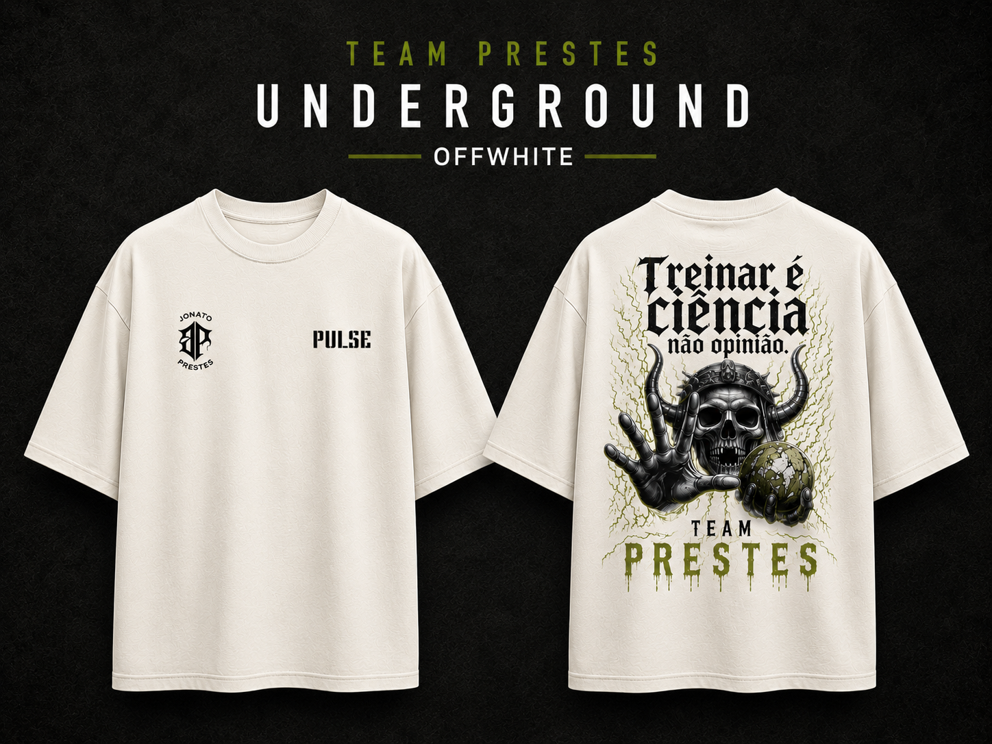 TEAM PRESTES UNDERGROUND SCIENCE EDITION OVERSIZED OFF WHITE