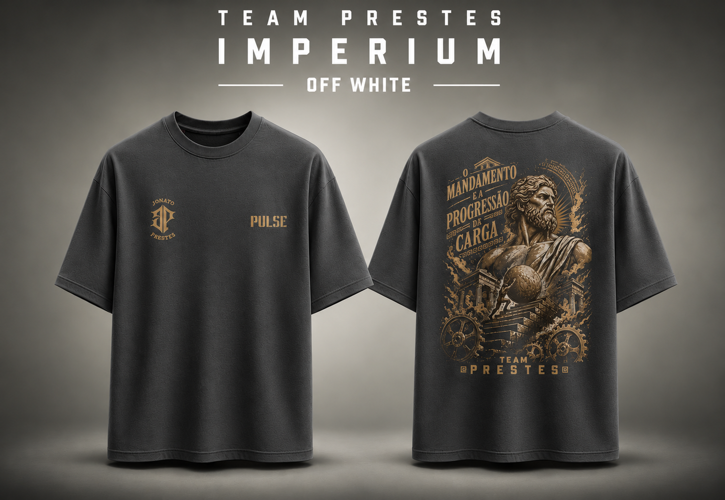 TEAM PRESTES IMPERIUM OVERSIZED CINZA CHUMBO