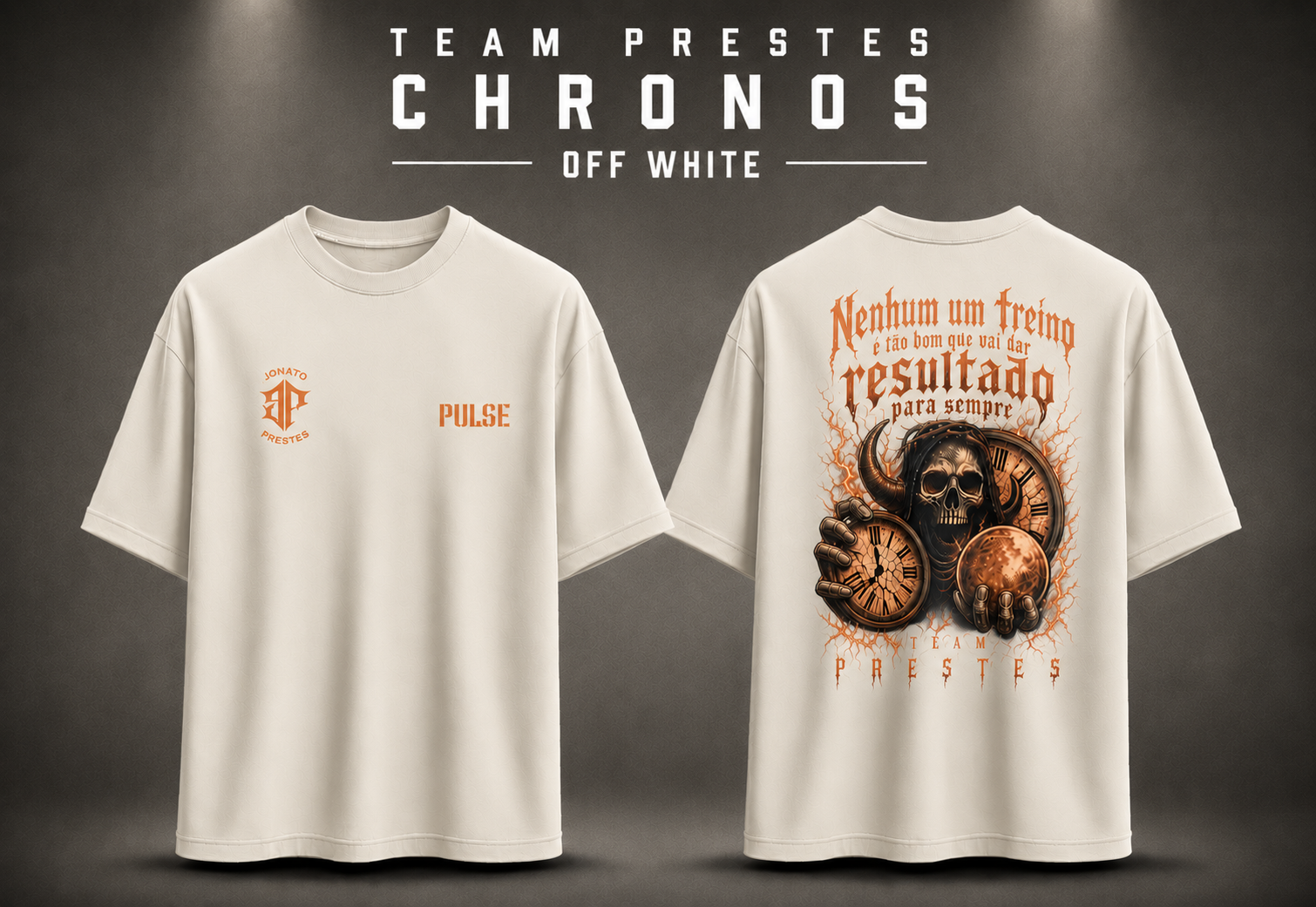 TEAM PRESTES  CHRONOS OVERSIZED OFF WHITE