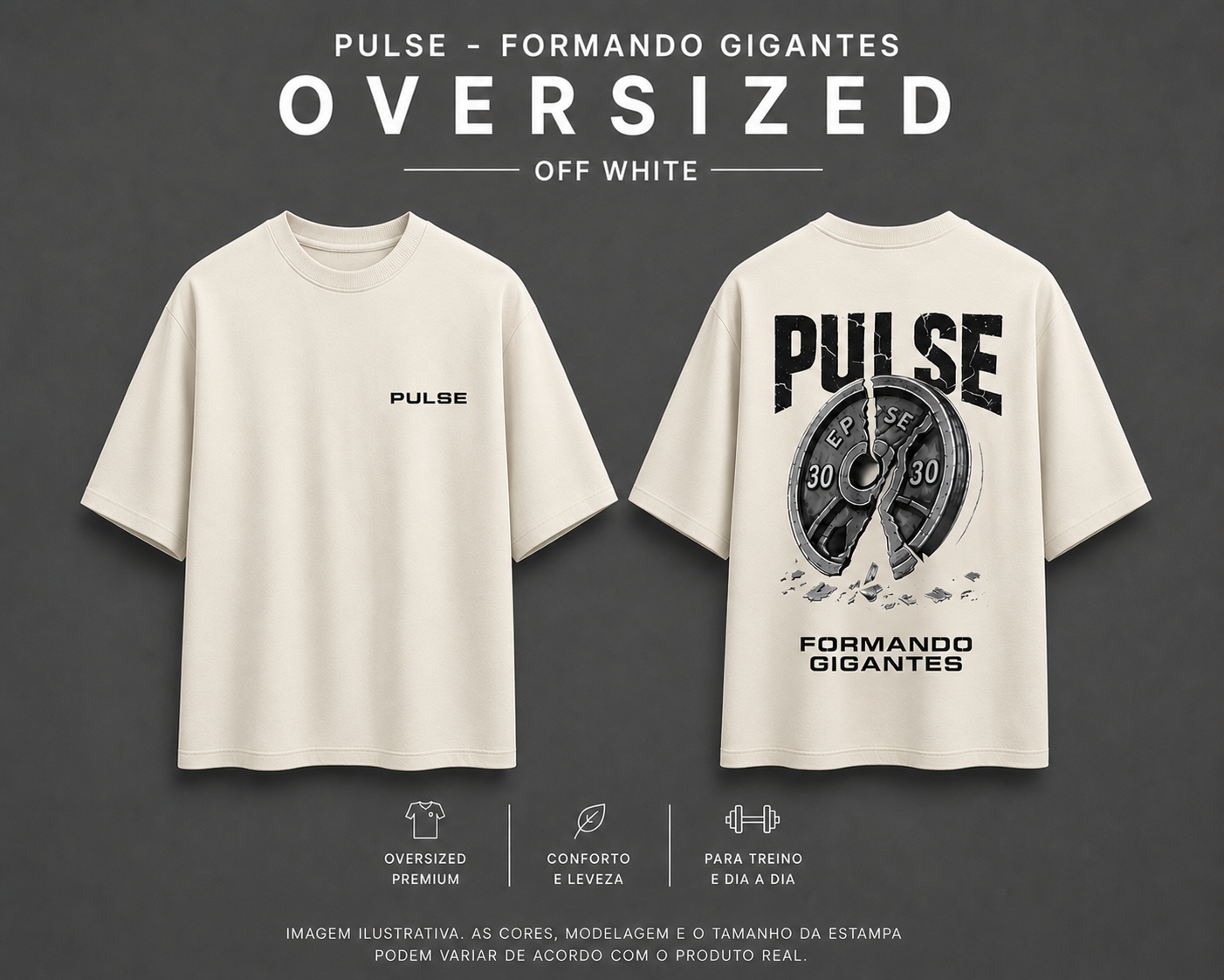 PULSE FORMANDO GIGANTES OVERSIZED OFF WHITE