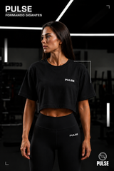 PULSE FORMANDO GIGANTES CROPPED PRETO