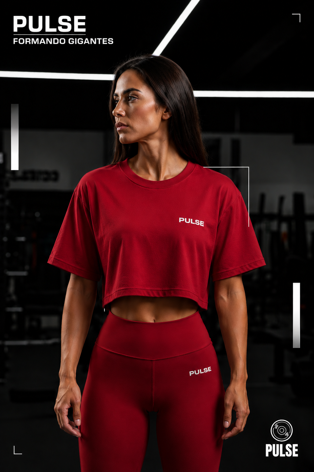 PULSE FORMANDO GIGANTES CROPPED VERMELHO