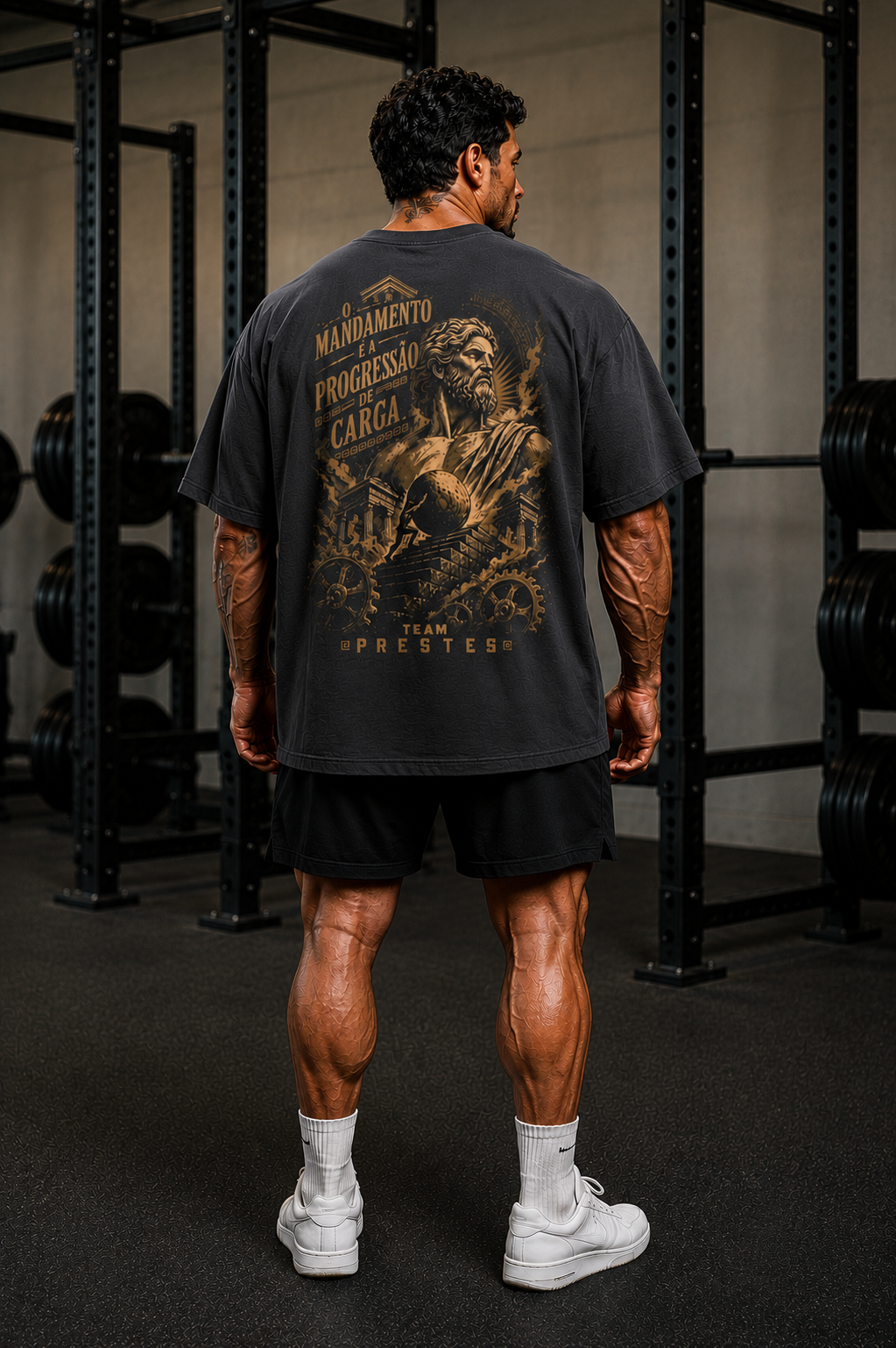 TEAM PRESTES IMPERIUM OVERSIZED CINZA CHUMBO