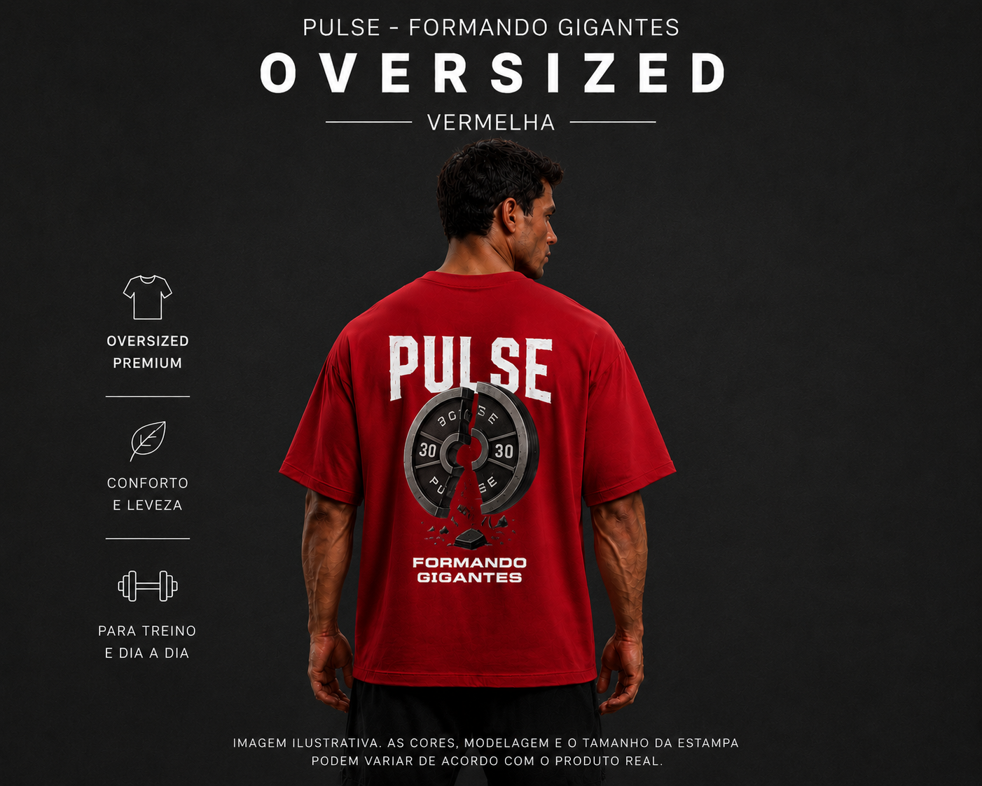 PULSE FORMANDO GIGANTES OVERSIZED VERMELHA
