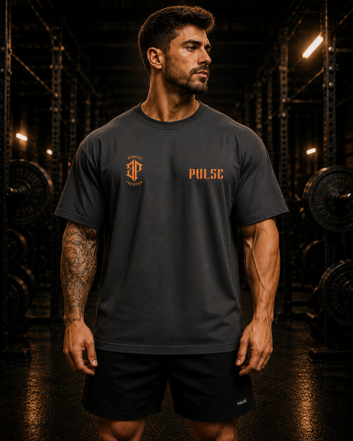 TEAM PRESTES UNIFINISHED OVERSIZED CINZA CHUMBO