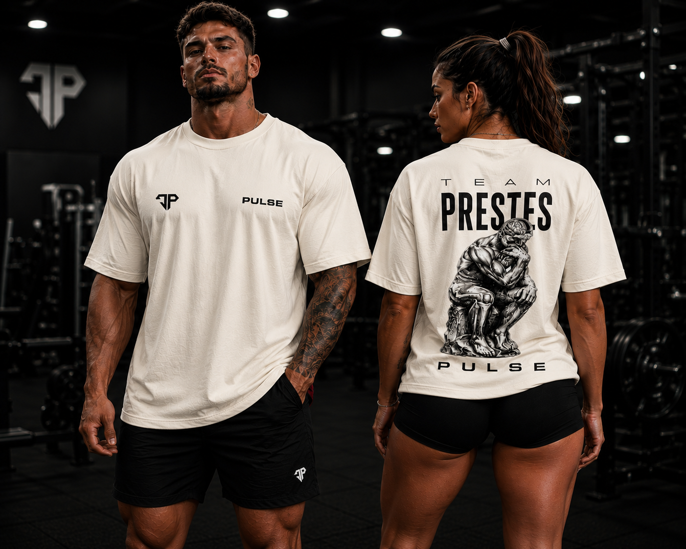 TEAM PRESTES PENSADOR OVERSIZED OFF WHITE