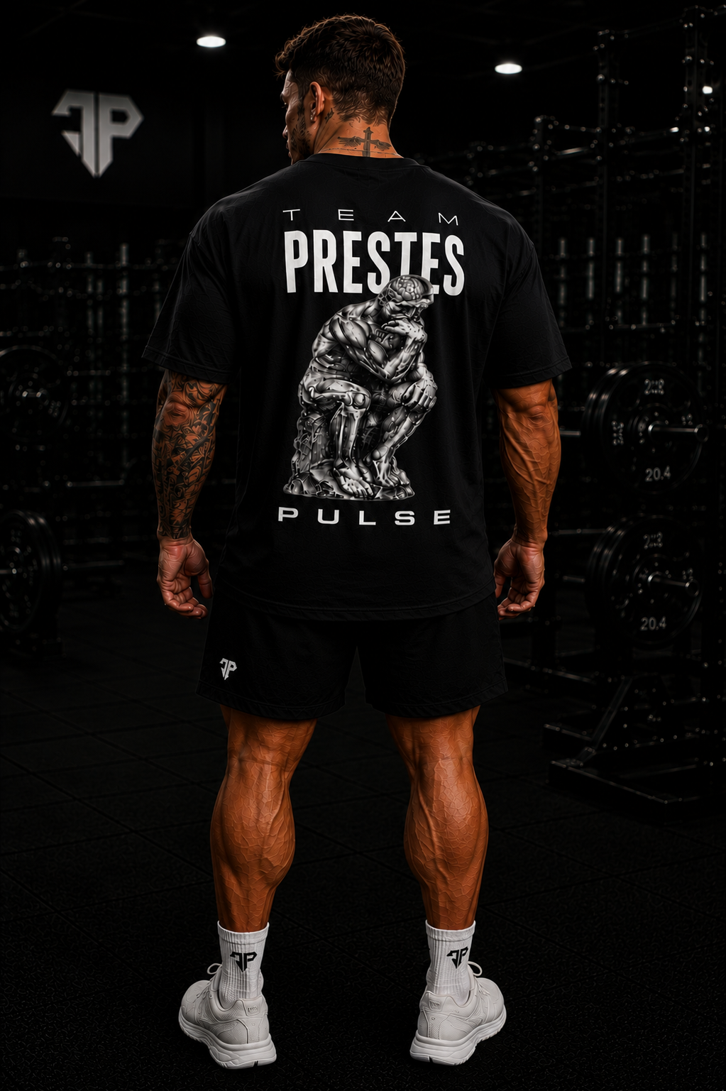 TEAM PRESTES PENSADOR OVERSIZED PRETA