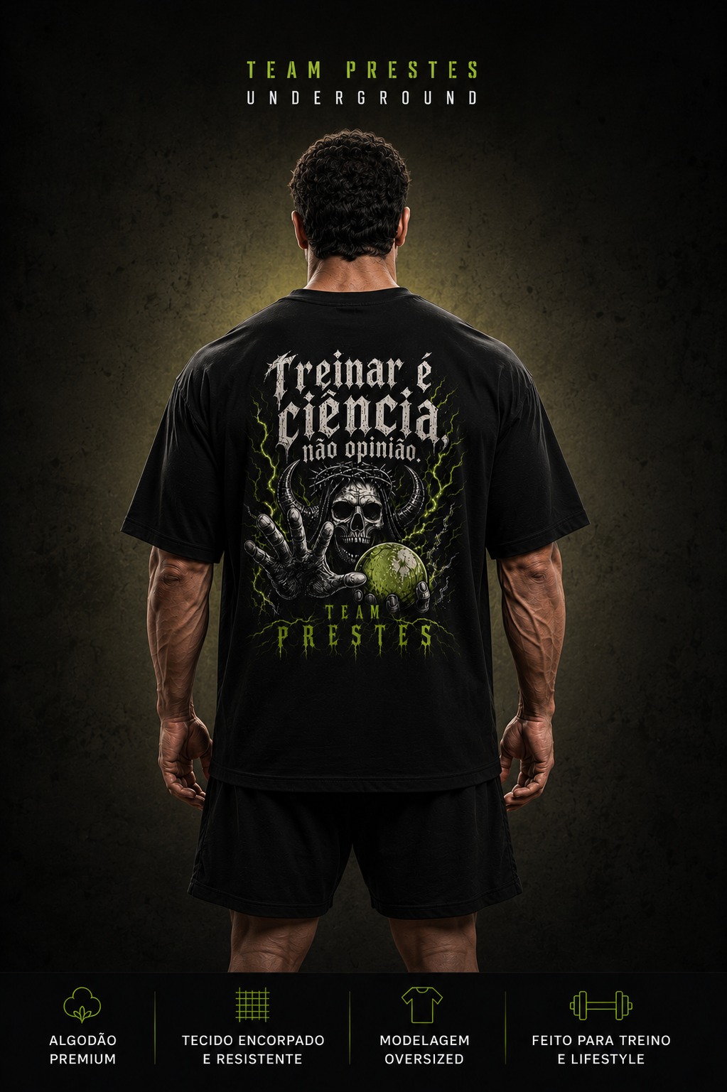 TEAM PRESTES UNDERGROUND SCIENCE EDITION OVERSIZED PRETA