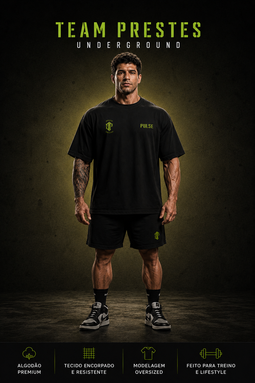 TEAM PRESTES UNDERGROUND SCIENCE EDITION OVERSIZED PRETA